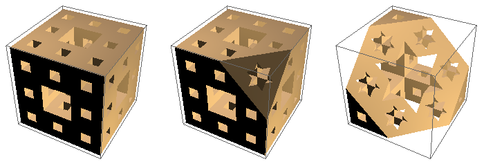 sliced Menger sponge, iteration 2